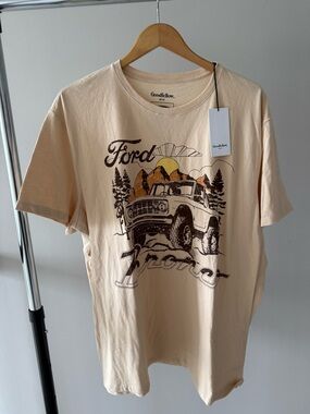 🔴 Spring Red Dot Flash Sale Goodfellow & Co Men’s Beige Graphic Ford Bronco Tee